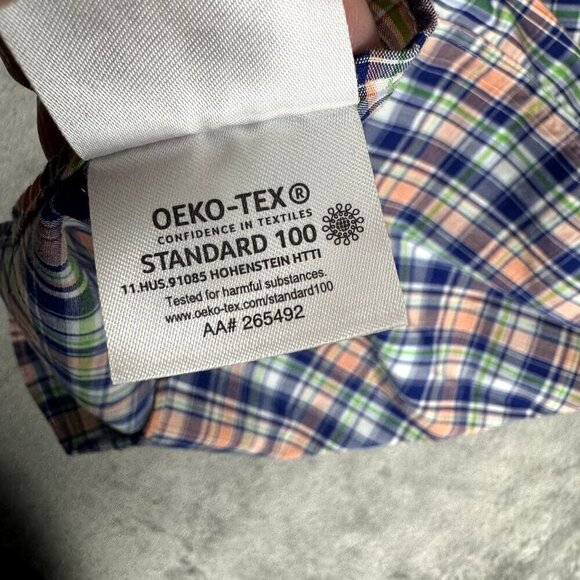 Lauren Ralph Lauren Men Large Black Label Colorful Plaid Long Sleeve Button Down - Picture 8 of 9